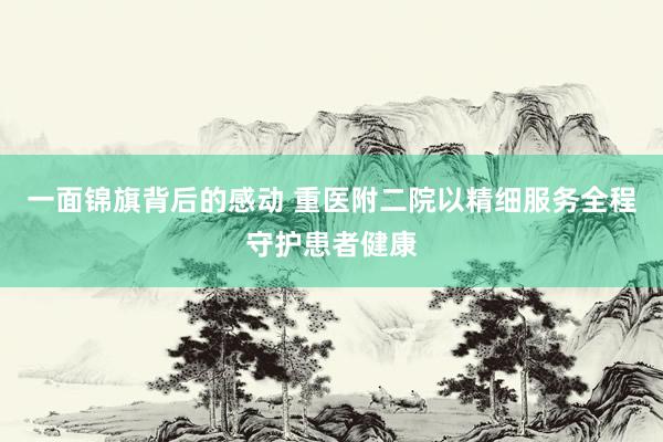一面锦旗背后的感动 重医附二院以精细服务全程守护患者健康