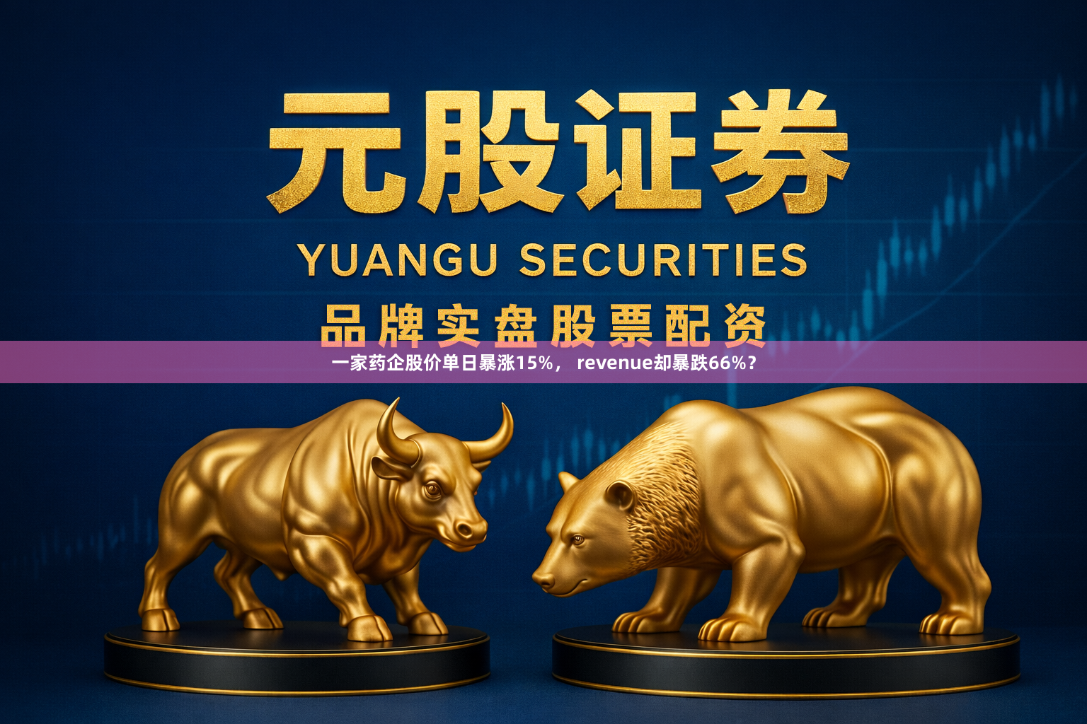 一家药企股价单日暴涨15%， revenue却暴跌66%？